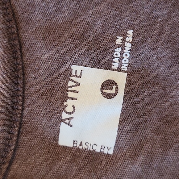 Active Basic Ruffled Tank Top - Brown - Picture 5 of 5